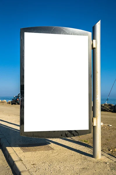 Billboard at bus station — Stock Photo, Image