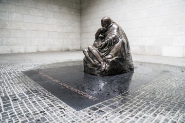 BERLIN, GERMANY - SEPTEMBER 20: Mother with her Dead Son Memorial, Die Neue Wache  on September 20, 2013 in Berlin, Germany.