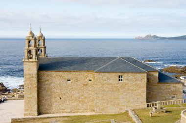 Virxe da Barca kutsal Muxia, Coruna, İspanya 