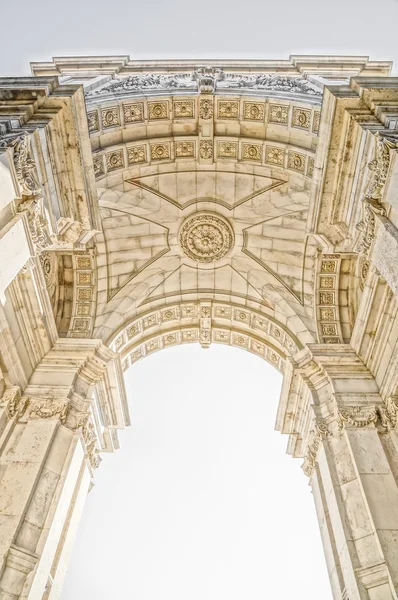 Arco Rua Augusta en Lisboa, Portugal — Foto de Stock