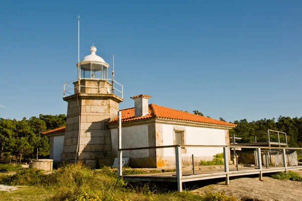 Phare à Punta Cabalo, Isla de Arousa, Galice, Espagne — Photo