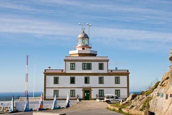 Leuchtturm in finisterre cape in galicien, spanien — Stockfoto