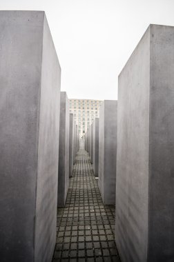 BERLIN, GERMANY - SEPTEMBER 20: The Memorial to the Murdered Jews of Europe  on September 20, 2013 in Berlin, Germany. It was designed by Peter Eisenman and Buro Happold.