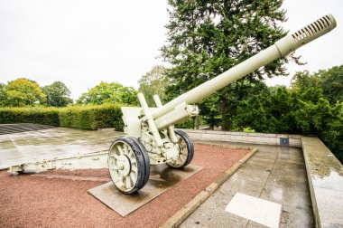 BERLIN, GERMANY - SEPTEMBER 20: Soviet War Memorial in Berlin Tiergarten on September 20, 2013 in Berlin, Germany.