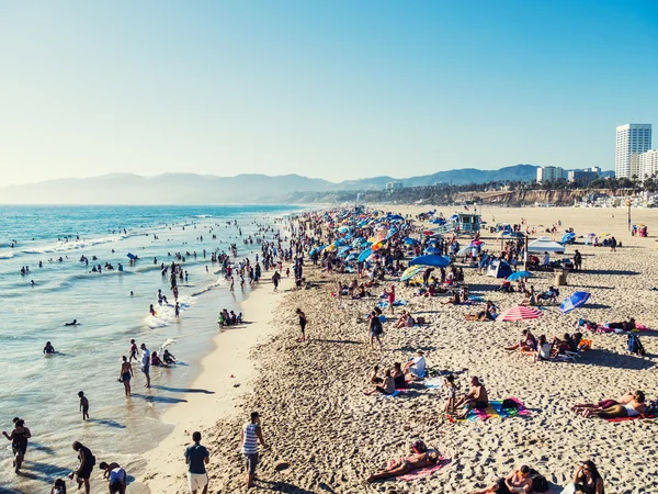Los Angeles, Amerika Birleşik Devletleri - 20 Eylül: Santa Monica beach Eylül