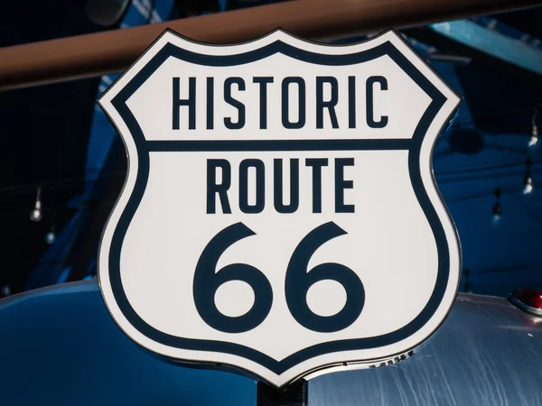 Los Angeles, Amerika Birleşik Devletleri - 20 Eylül: Route 66 işareti Santa Monica b — Stok fotoğraf