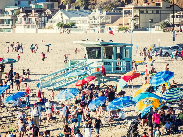 LOS ANGELES, USA - SEPTEMBER 20: Santa Monica beach on September — Stock Photo, Image