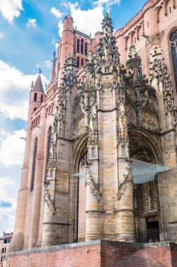 Albi, Fransa - 24 Temmuz: Katedral görünümünü üzerinde 24 Temmuz 2014 yılında Al