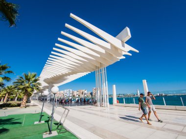 MALAGA, SPAIN - AUGUST 16: Malaga port on August 16, 2015 in Mal