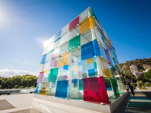 MALAGA, SPAIN - AUGUST 16: Pompidou Centre on August 16, 2015 in — Stockfoto