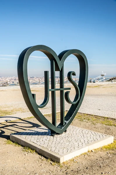 基督山 Rei 在里斯本，葡萄牙 — 图库照片