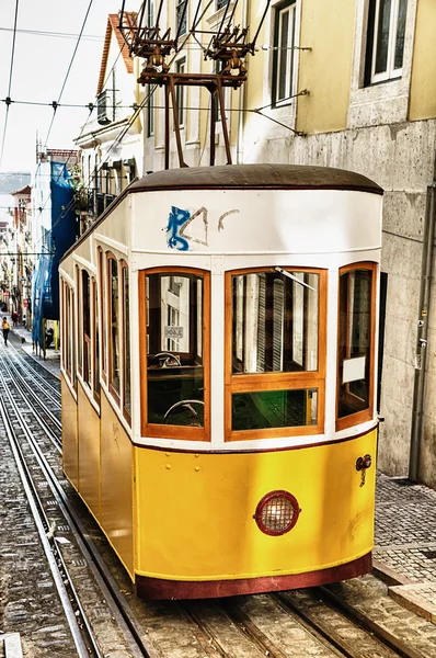 Bica kabelspoorweg in Lissabon, portugal — Stockfoto