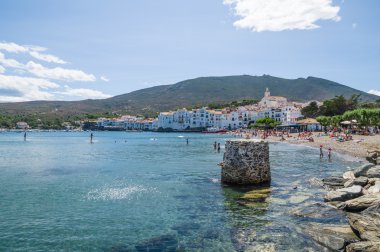 Cadaques, İspanya - 21 Temmuz: Görünüm, Cadaques, en tou biri