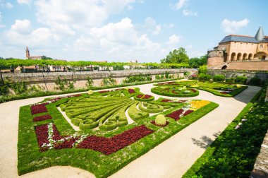ALBI,FRANCE - JULY  24: Gardens of Palais de la Berbie, built in clipart