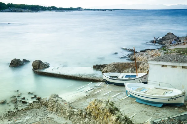 L 'escala, spanien - 21. juli: blick auf l' escala in costa brava auf ju — Stockfoto