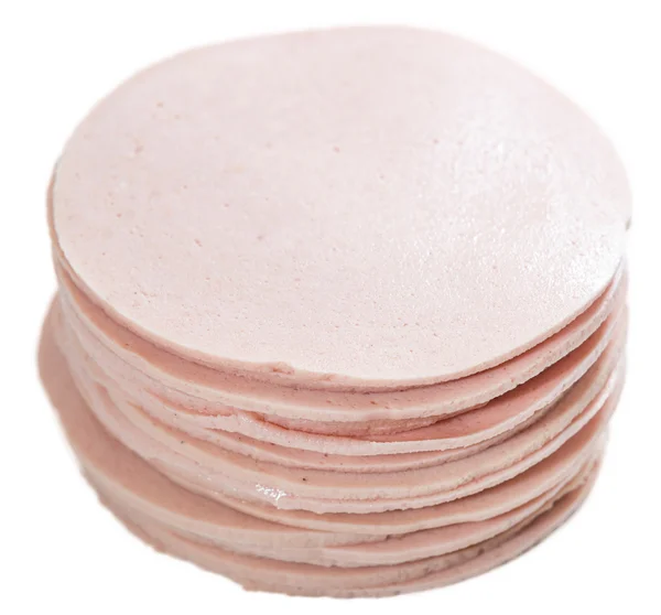 Deliciosas rebanadas de Mortadella — Foto de Stock