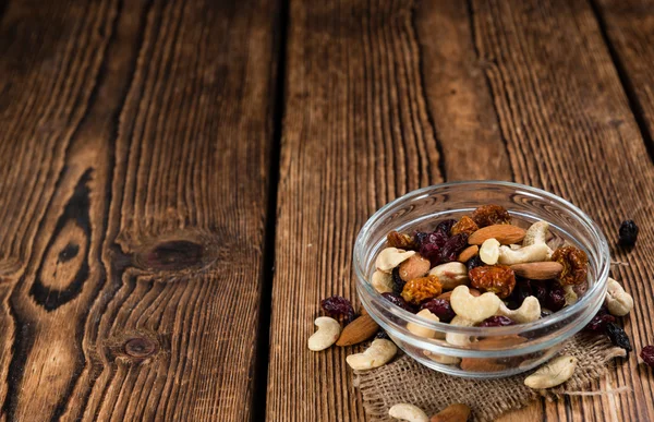 Portion of mixed nuts and fruits — Stock Photo, Image