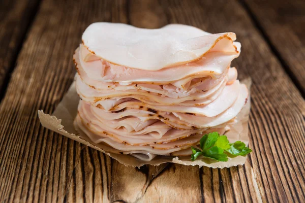 Filete de pechuga de pollo en rodajas — Foto de Stock