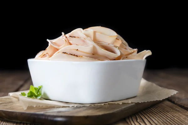 Filetto di petto di pollo affettato — Foto Stock