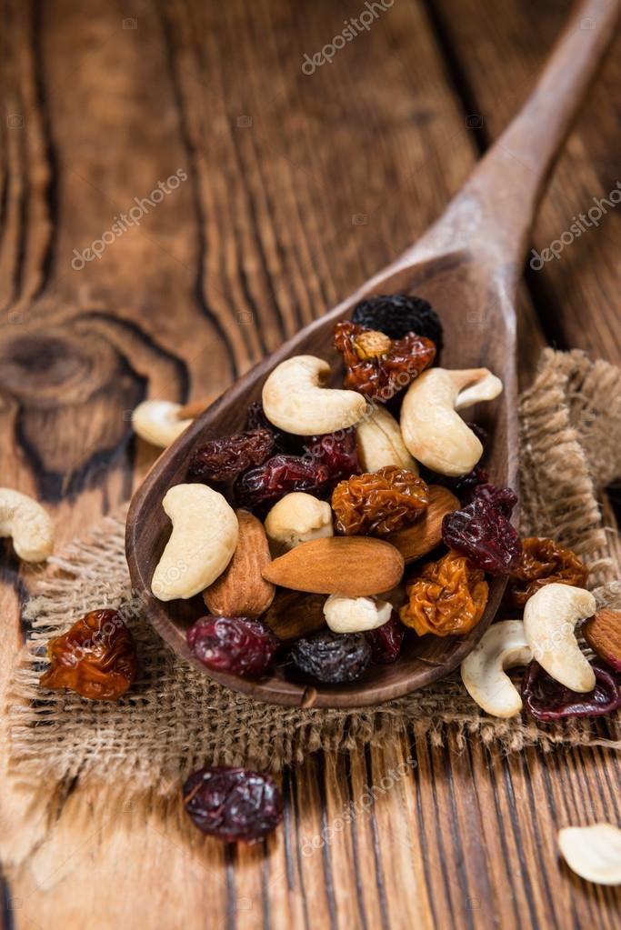 Portion of mixed nuts and fruits Stock Photo by ©HandmadePicture 100645652