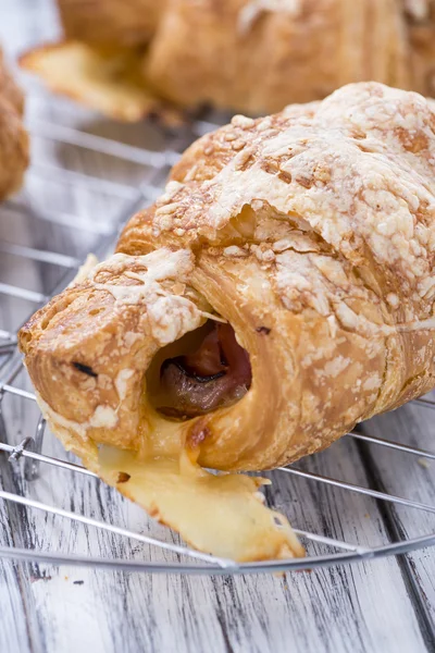 Fresh baked Ham and Cheese Croissants — Stock Photo, Image