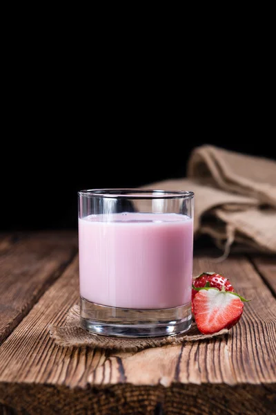 Φρέσκο έκανε γάλα φράουλα — Φωτογραφία Αρχείου