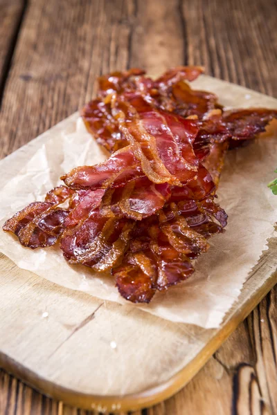 Riscas de bacon, fritas — Fotografia de Stock