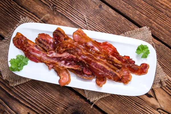 Bacon ränder, stekt — Stockfoto