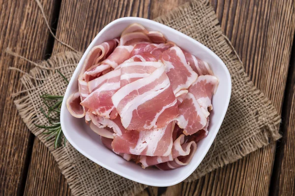 Bagian dari Bacon mentah — Stok Foto