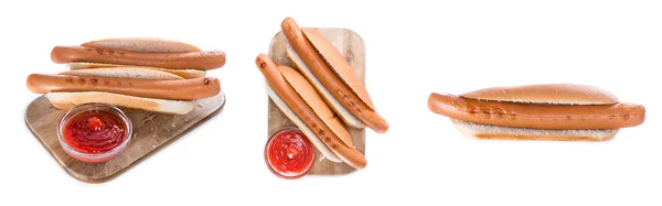 Hotdogs mit — Stockfoto