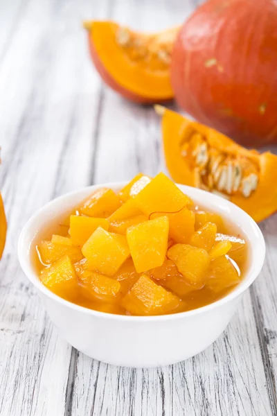 Pumpkins in bowl, preserved — Stock Photo, Image