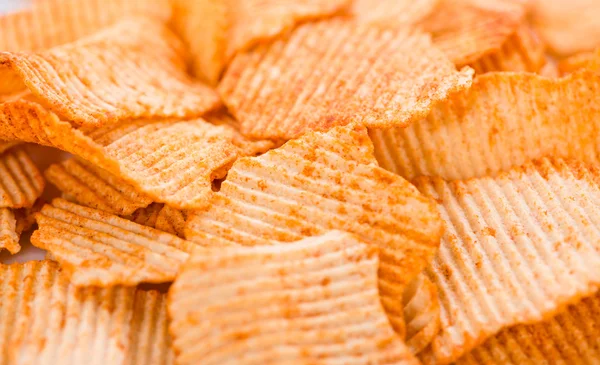 Batatas fritas onduladas — Fotografia de Stock