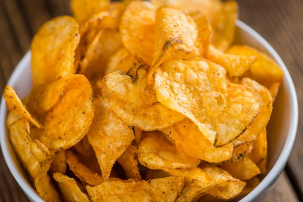 Heap de batatas fritas de pimenta — Fotografia de Stock