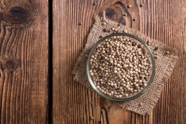 Portion of white Peppercorns — Stock Photo, Image