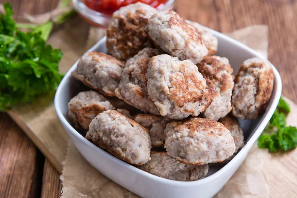 Some fresh made Meatballs — Stock Photo, Image