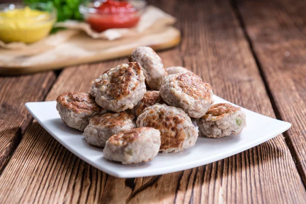 Homemade Meatballs on table — Stock Photo, Image
