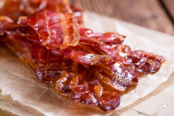 Bacon stripes (fried) — Stock Photo, Image