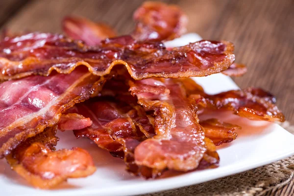 Bacon ränder, stekt — Stockfoto