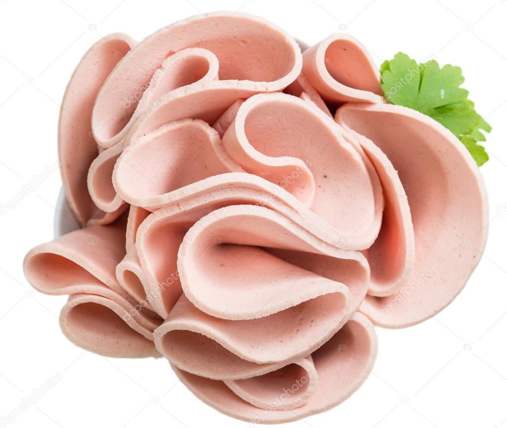 Smoked Mortadella Slices Stock Photo by ©HandmadePicture 102885980
