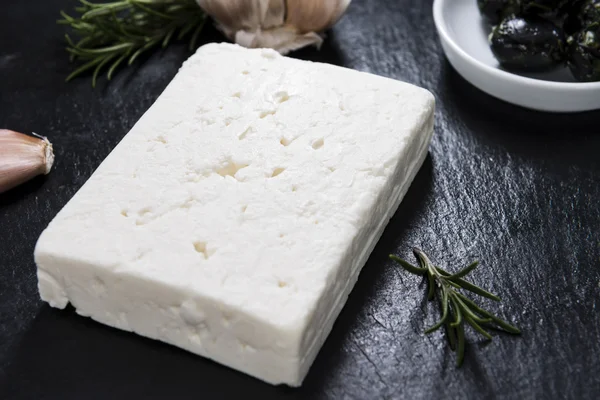 Queso feta fresco —  Fotos de Stock