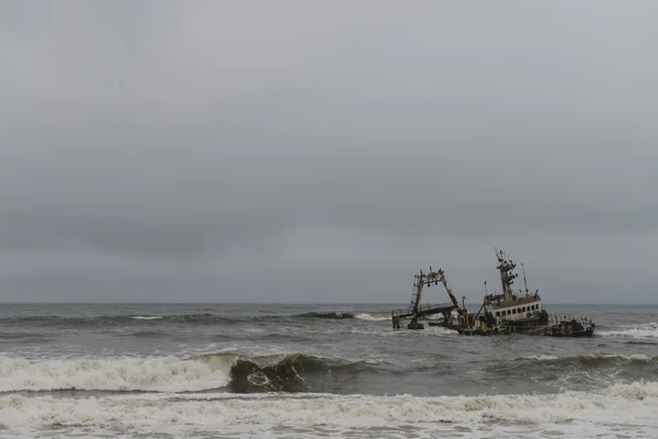 Кораблекрушение на побережье Скеллтона — стоковое фото