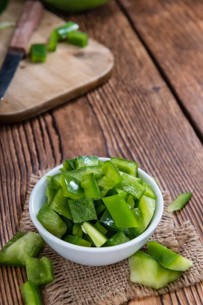 Porción de pimientos verdes —  Fotos de Stock