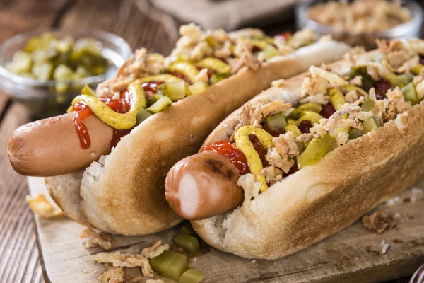 Házi készítésű Hot Dog — Stock Fotó