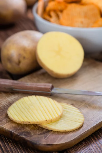 Krusade potatischips — Stockfoto
