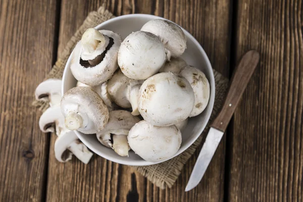 Portion of fresh white Mushrooms — Stock Photo, Image