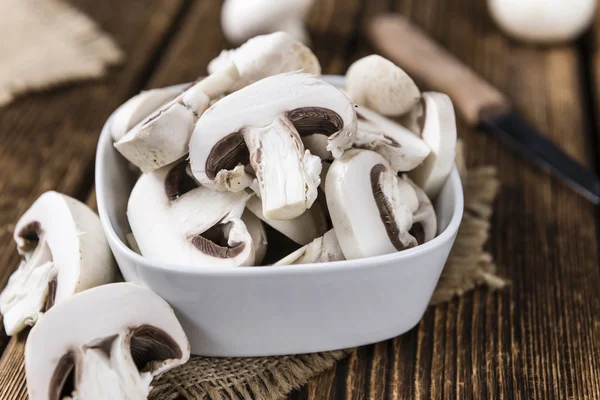 Portion of white Mushrooms — Stock Photo, Image