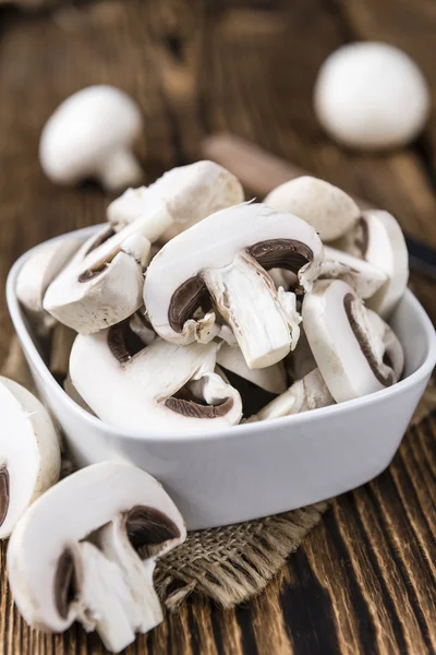 Portion of white Mushrooms — Stock Photo, Image