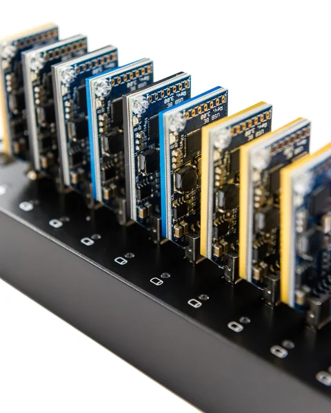 Bitcoin mining apparatuur — Stockfoto