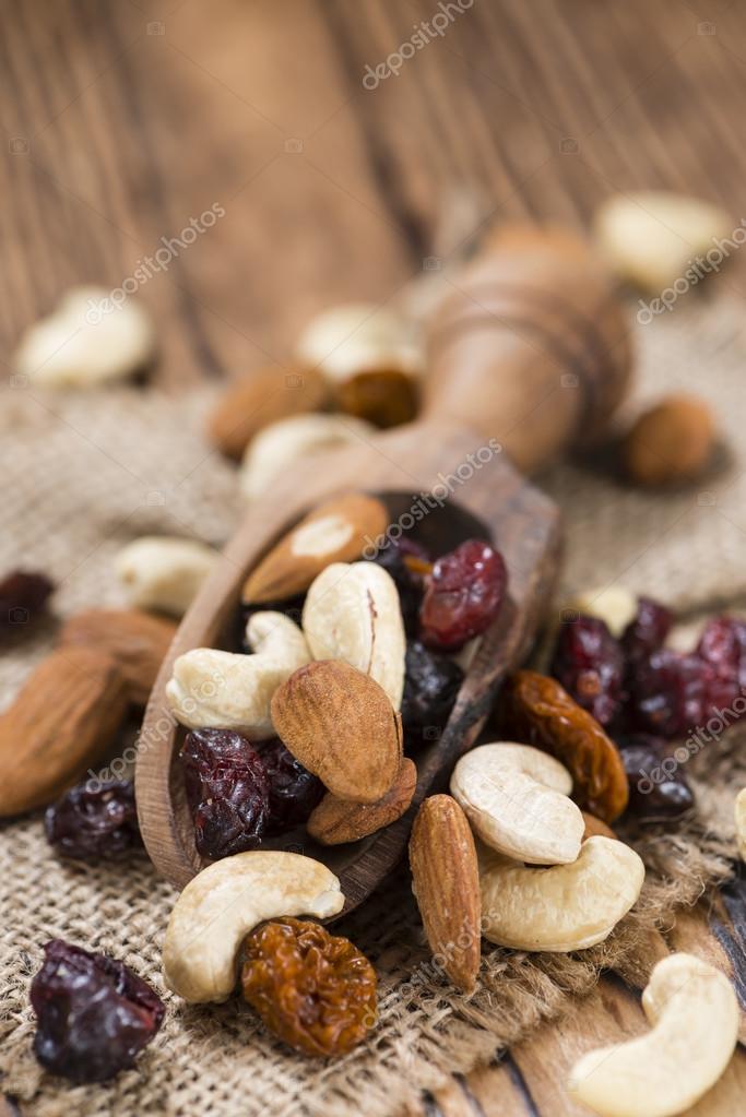 Portion of mixed nuts and fruits Stock Photo by ©HandmadePicture 103674016