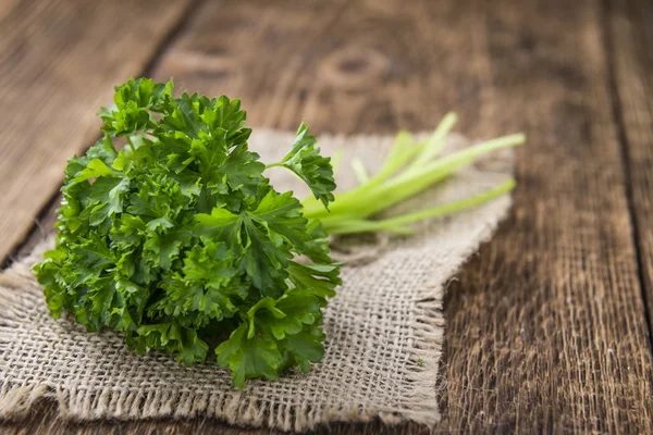 Portion of Parsley on table — Stock Photo, Image